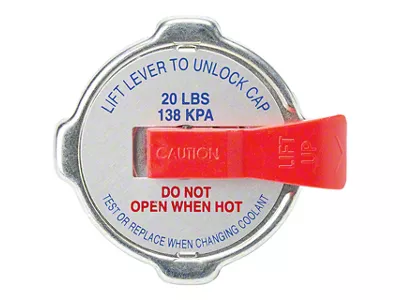 Allstar Performance Radiator Cap with Lever; 18-22 PSI (Universal; Some Adaptation May Be Required)