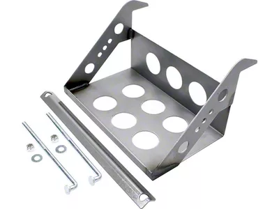 Allstar Performance Weld-On Battery Box; 12-Inch x 7-1/4-Inch (Universal; Some Adaptation May Be Required)