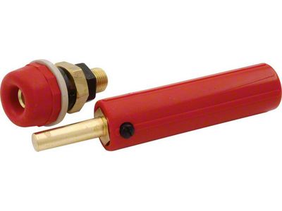 Allstar Performance Quick Connect Battery Charging Post Set; Red (Universal; Some Adaptation May Be Required)