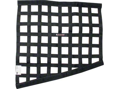 Allstar Performance Ribbon Style SFI Drag Window Net; 24x24x18-Inch; Black (Universal; Some Adaptation May Be Required)
