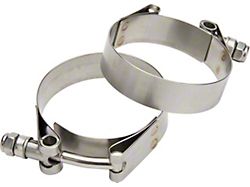 Allstar Performance Stainless T-Bolt Band Clamps; 3-3/4 to 4-1/4-Inch; 2-Pack 