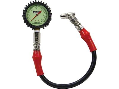 Allstar Performance Tire Pressure Gauge; 2-1/4-Inch; 0-30 PSI; Glow Face
