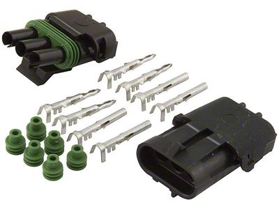 Allstar Performance Weather Pack Connector Kit; 3-Wire