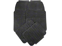 SpeedForm 4-Piece All-Weather Floor Mats; Black (79-14 Mustang)