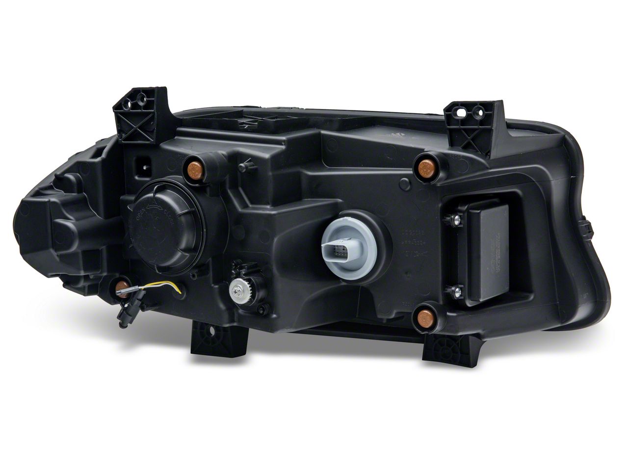 AlphaRex Charger LUXX-Series LED Projector Headlights; Black