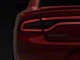 AlphaRex MK II NOVA-Series Prismatic LED Tail Lights; Black Housing; Clear Lens (15-23 Charger)