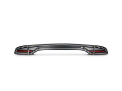 AlphaRex MK II NOVA-Series Prismatic LED Tail Lights; Alpha Black Housing; Smoked Lens (15-23 Charger)