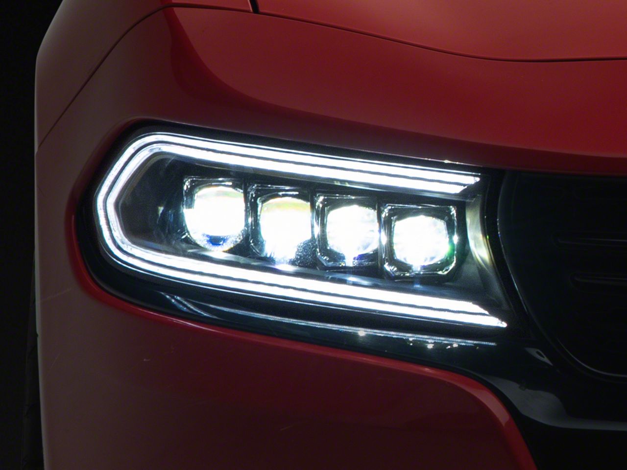 リチャード・アヴェドン / パフォーマンス AlphaRex Charger NOVA-Series LED Projector Headlights; Black