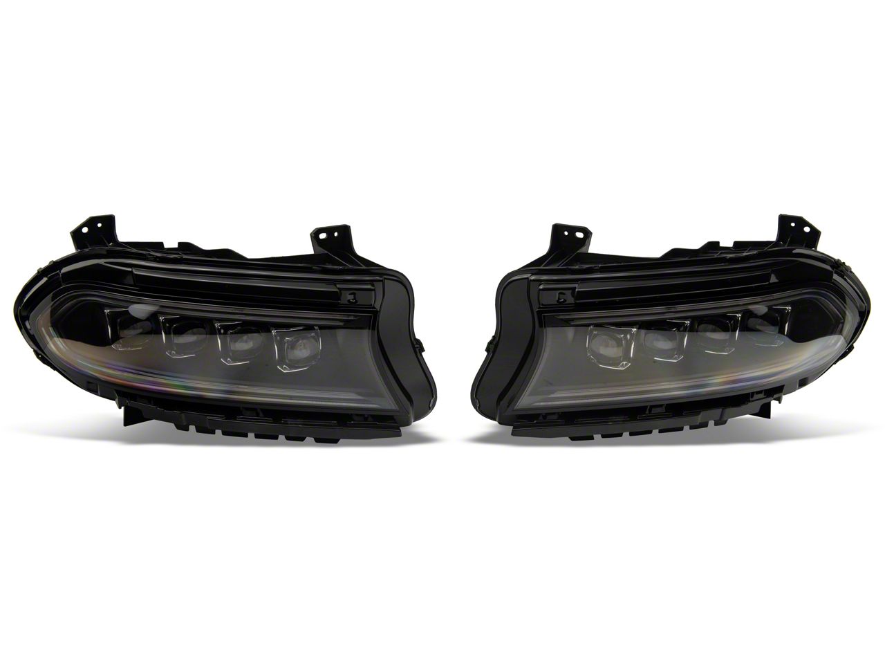 AlphaRex Charger NOVA-Series LED Projector Headlights; Black