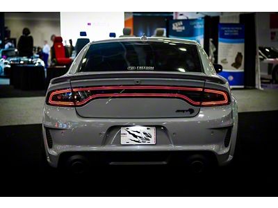 AlphaRex NOVA-Series Prismatic LED Tail Lights; Chrome Housing; Clear Lens (15-23 Charger)