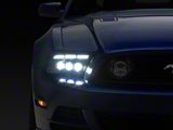 AlphaRex MK II NOVA-Series LED Projector Headlights; Alpha Black Housing; Clear Lens (13-14 Mustang)