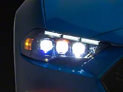 AlphaRex NOVA-Series MK II LED Projector Headlights; Alpha Black Housing; Clear Lens (18-23 Mustang GT, EcoBoost)
