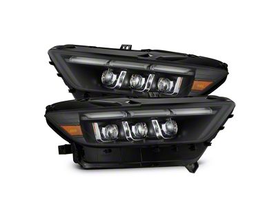 AlphaRex NOVA-Series MK II LED Projector Headlights; Black Housing; Clear Lens (15-17 Mustang; 18-22 Mustang GT350, GT500)