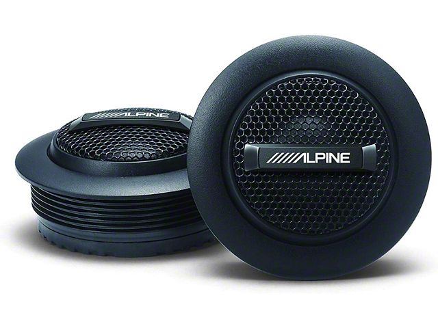 Alpine Type-S 1-Inch Silk Dome Tweeter Set; 80W (15-23 Challenger)