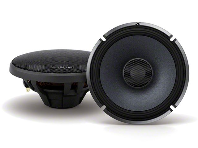 Alpine X-Series Coaxial 2-Way Speakers; 110W; 6.50-Inch (Universal; Some Adaptation May Be Required)