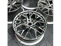 ALT Forged Velocity Silver Machined Face Wheel; Front Only; 19x8.5; 34mm Offset (20-26 Corvette C8 Stingray)