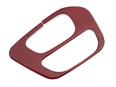 SpeedForm Shifter Bezel Trim; Red Carbon (15-23 Challenger)