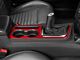 SpeedForm Shifter and Cup Holder Bezel Trim; Red Carbon (08-14 Challenger)