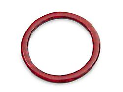 SpeedForm Start/Stop Button Outer Trim; Red Carbon (15-23 Challenger)