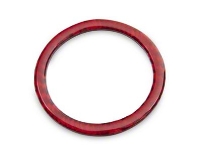 SpeedForm Start/Stop Button Outer Trim; Red Carbon (15-23 Challenger)