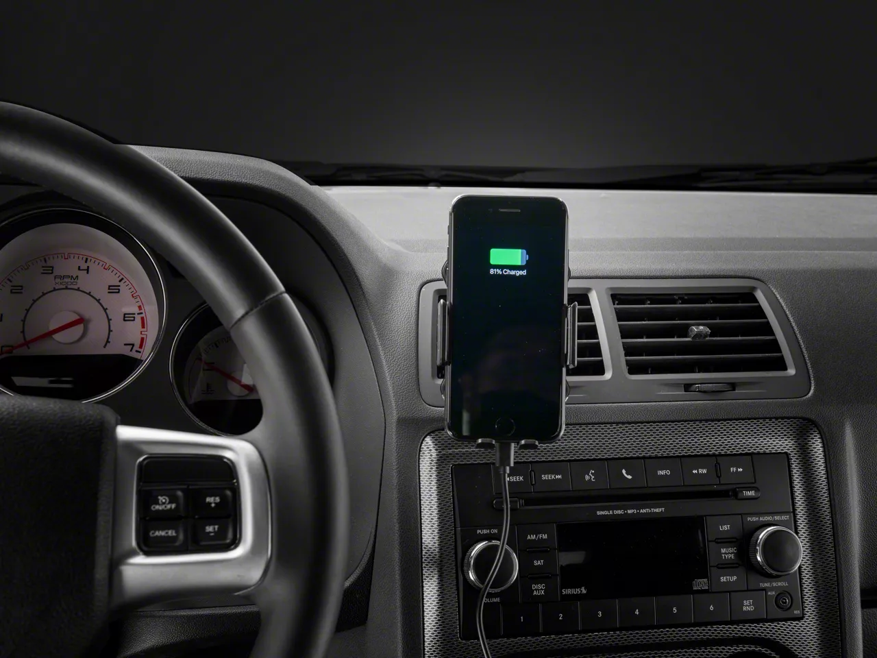 Dash Mount For Dodge Charger Phone Mount The Gemini Phone Mount