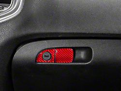 SpeedForm Glove Box Handle Trim: Red Carbon (11-23 Charger)
