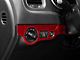 SpeedForm Headlight Switch Trim; Red Carbon (15-23 Charger)