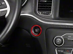 SpeedForm Ignition Switch Trim; Red Carbon (10-23 Charger)
