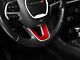 SpeedForm Steering Wheel Botton Overlay; Red Carbon (15-23 Charger)