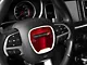 SpeedForm Steering Wheel Center Overlay; Red Carbon (15-23 Charger)