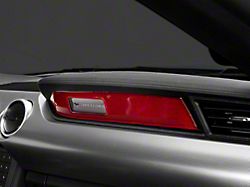 SpeedForm Passenger Side Dash Panel Overlay; Red Carbon (15-23 Mustang)