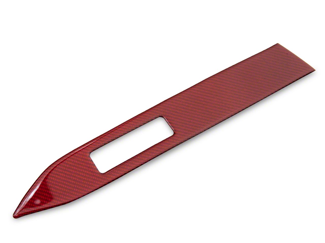 SpeedForm Mustang Passenger Side Dash Panel Overlay; Red