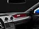 SpeedForm Passenger Side Dash Panel Overlay; Red Carbon (15-23 Mustang)