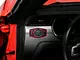 SpeedForm Headlight Switch Trim; Red Carbon (15-23 Mustang)