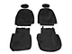 SpeedForm Neoprene Front Seat Covers; Black (99-04 Mustang Coupe)