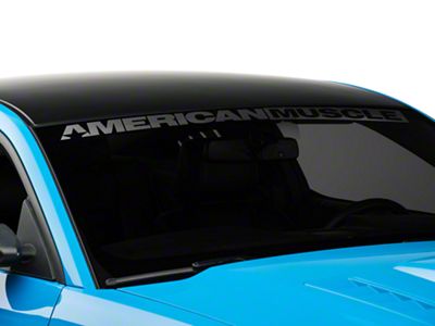 SEC10 AmericanMuscle Windshield Banner; Frosted (05-14 Mustang)