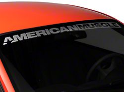 SEC10 AmericanMuscle Windshield Banner; Frosted (94-04 Mustang)