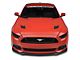 SEC10 Hood Vent Accent Decals; Black Carbon Fiber (15-17 Mustang GT)