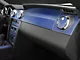 SEC10 Dash Overlay Kit; Blue Carbon Fiber (05-09 Mustang)
