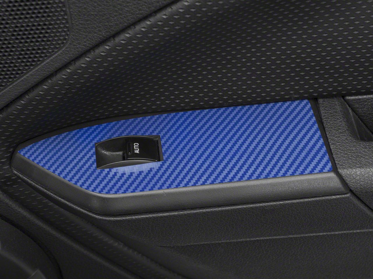 SEC10 Mustang Dash Overlay Kit; Blue Carbon Fiber 390819 (0509 Mustang
