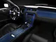 SEC10 Dash Overlay Kit; Blue Carbon Fiber (10-14 Mustang)