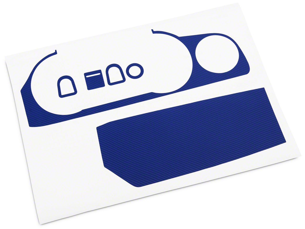 SEC10 Mustang Dash Overlay Kit; Blue Carbon Fiber 390788 (1014 Mustang