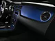 SEC10 Dash Overlay Kit; Blue Carbon Fiber (10-14 Mustang)