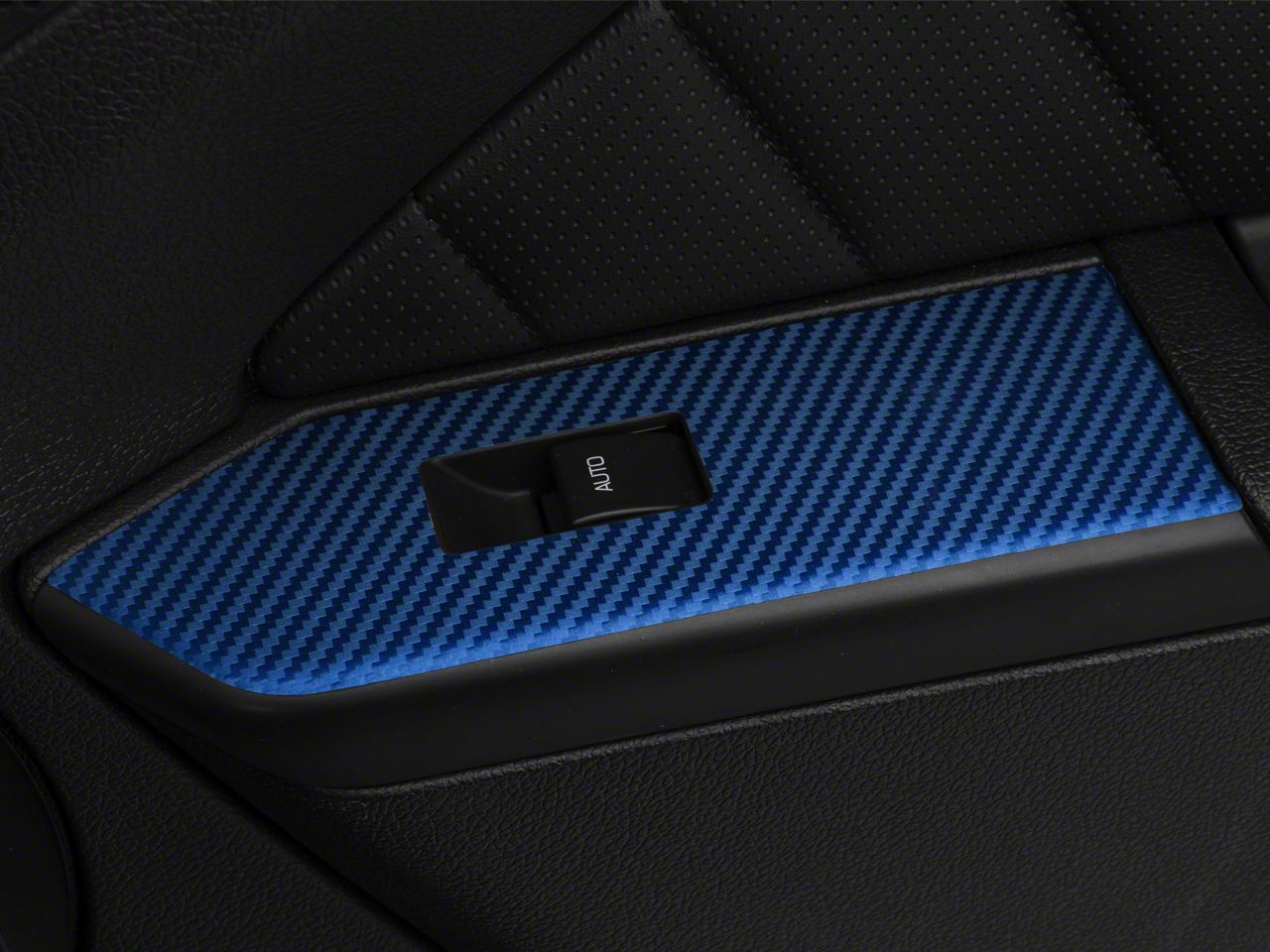 SEC10 Mustang Dash Overlay Kit; Blue Carbon Fiber 390788 (1014 Mustang