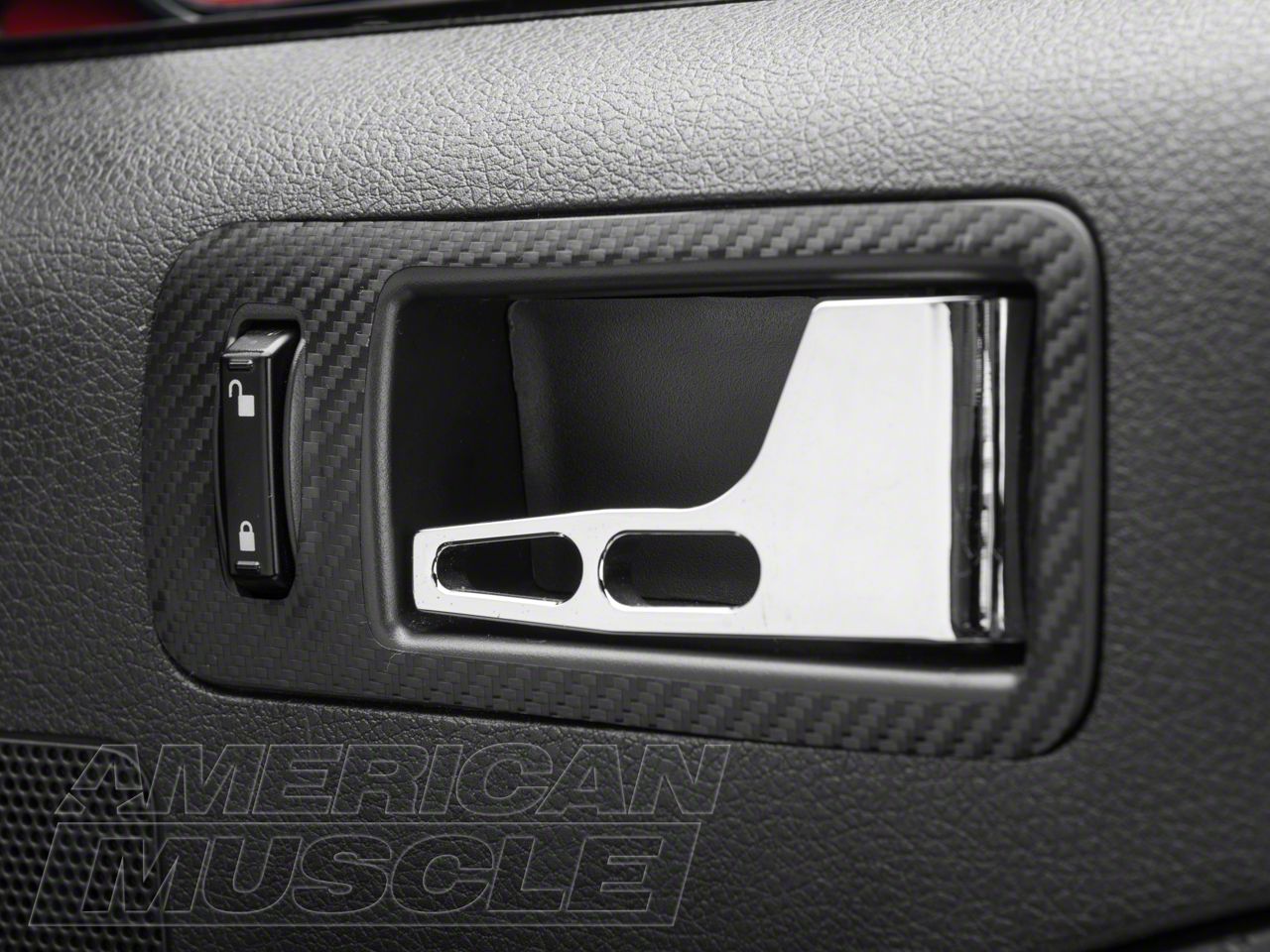 SEC10 Mustang Dash Overlay Kit; Carbon Fiber 383737 (0509 Mustang