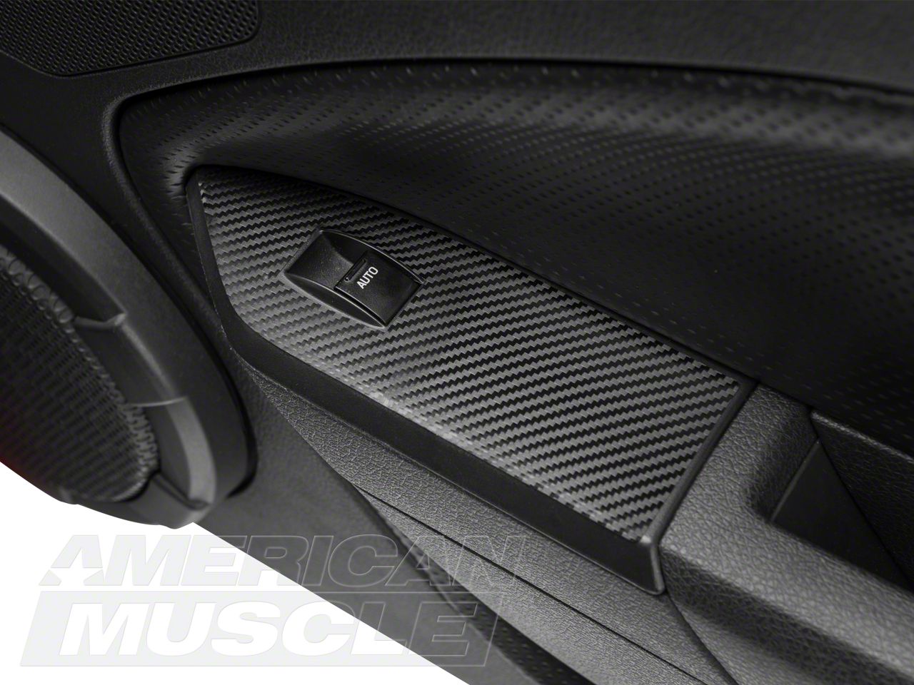 SEC10 Mustang Dash Overlay Kit; Carbon Fiber 383737 (0509 Mustang