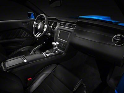 SEC10 Dash Overlay Kit; Carbon Fiber (10-14 Mustang)