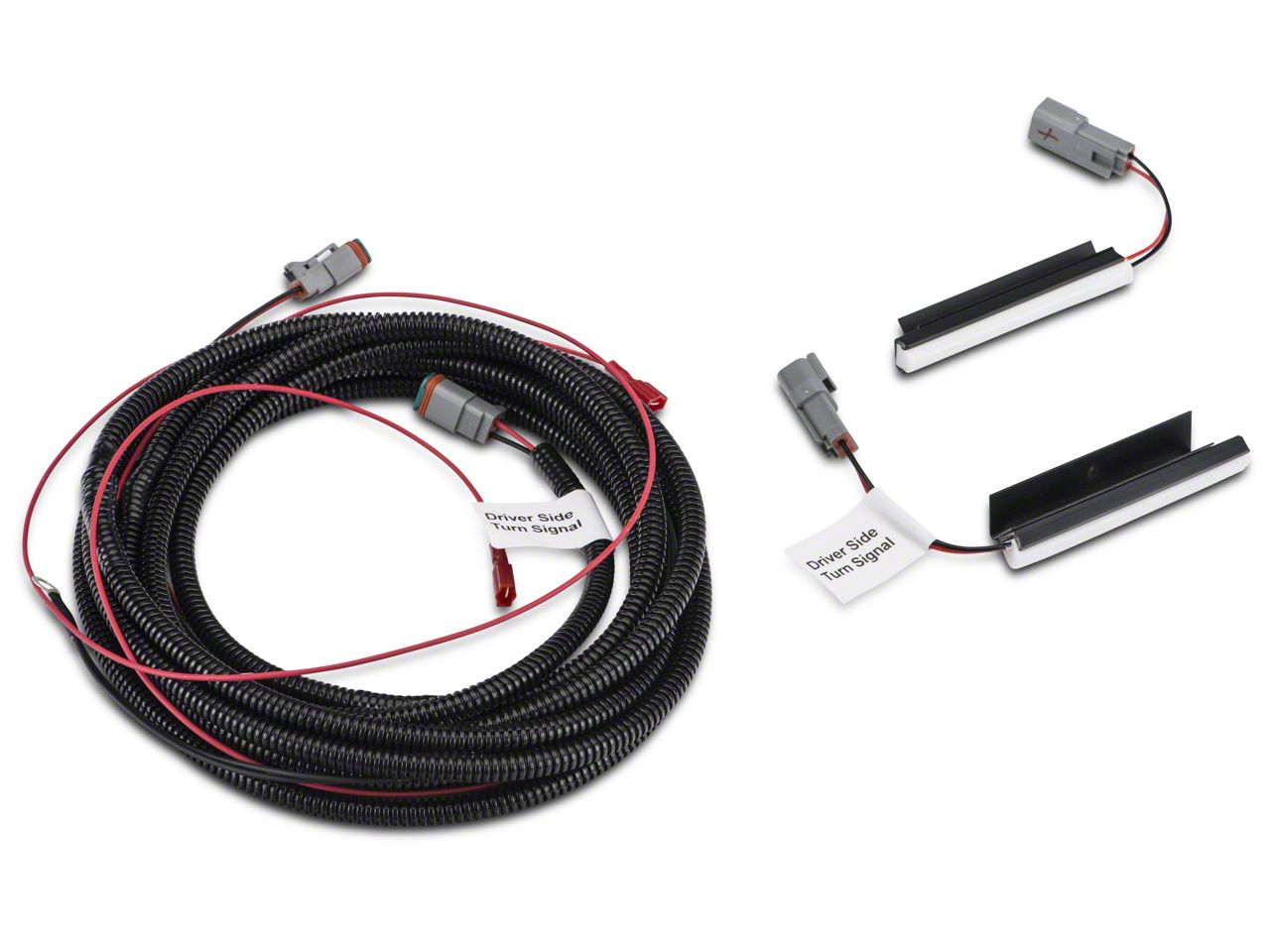 2018-2023 Mustang Turn Signal Hood Lighting Kit- Red or Amber Diffused LED's