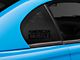 SEC10 AmericanMuscle Quarter Window Decal; Gloss Black (94-04 Mustang)
