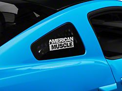 SEC10 AmericanMuscle Quarter Window Decal; Frosted (05-14 Mustang)